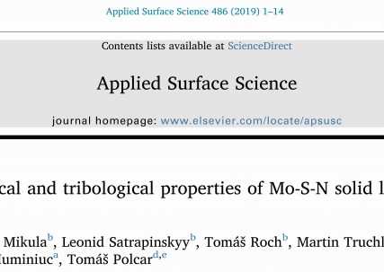 One more paper published in Applied Surface Science!